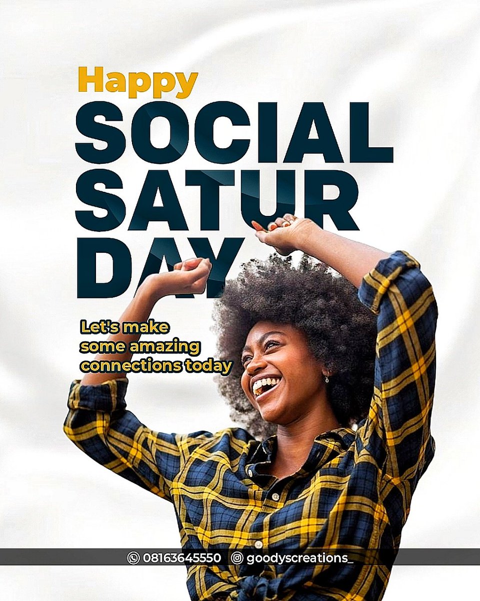 Happy Social Saturday 🤩🤩

Let's connect

#socialsaturday #opentoconnect
