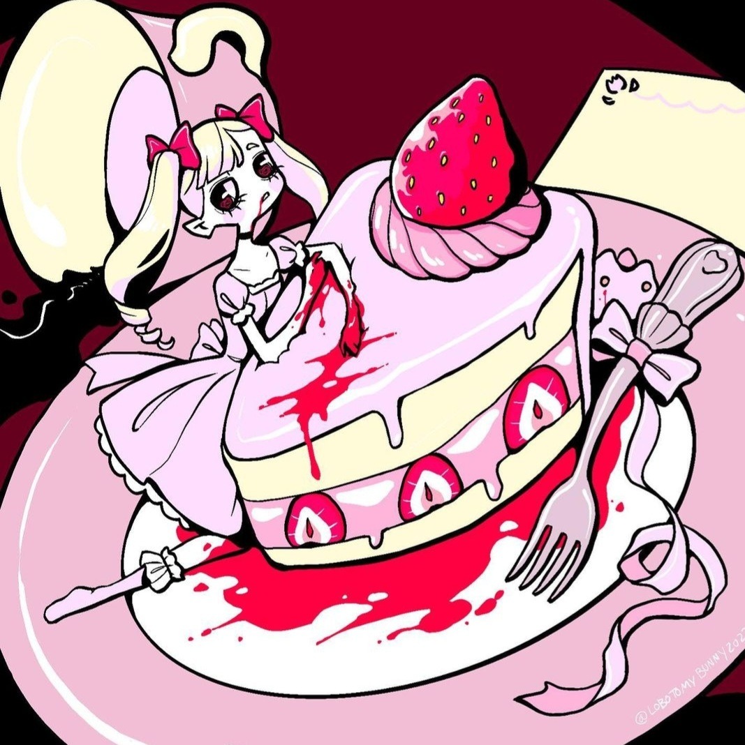 🍓Strawberry Syrup and Pink Frosting🍓
#art #yamikawaii #creepycute