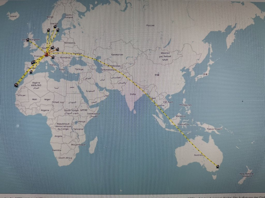 was once again able to do a QSO to Australia on the Hummelskopf DM/BW-845.🏔️🇦🇺 Equipment: Xiegu G90 HF Transceiver (10 watts) Chameleon Portabel -Magnetic-Loop #SOTA #hamradio