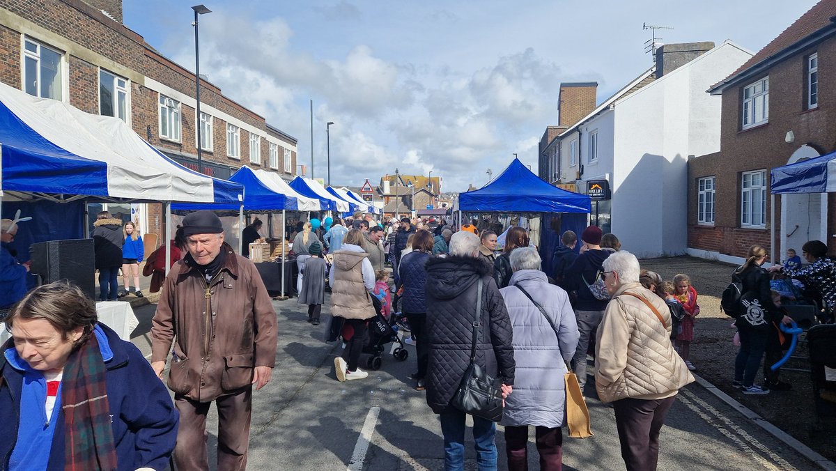 Lancing Easter market in full swing and there are still lots of free eggs left for the children organised by our parish councillots