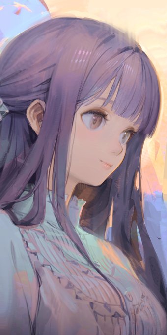 「ハーフアップ 紫髪」のTwitter画像/イラスト(新着)