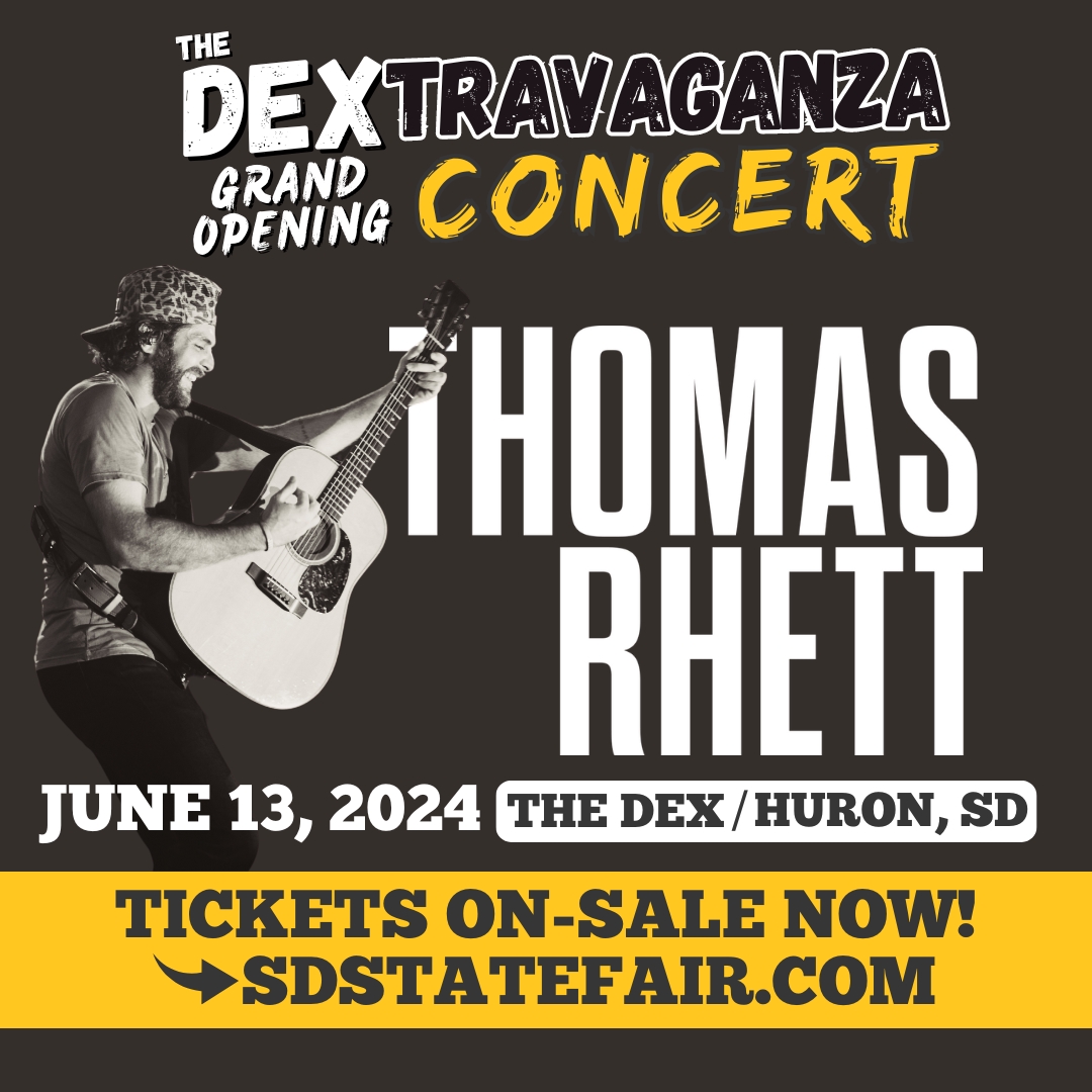 🎉🎈 Happy Birthday, @ThomasRhett Wishing a fantastic birthday to Thomas Rhett 🎂 And guess what? We've got something extra special to look forward to – Thomas Rhett LIVE in concert this June at the DEXtravaganza! Get your tickets today at sdstatefair.com!