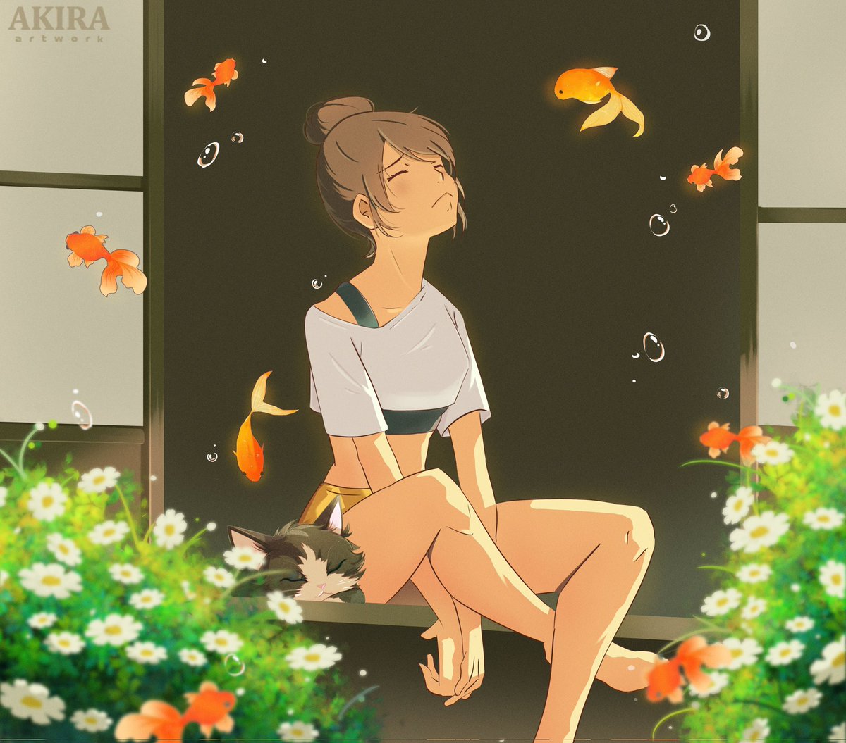 SiowAkira's tweet photo. Summer so hot 🥵🥵🥵🔥
#summer #digitalart https://t.co/uzgQ90Kuza