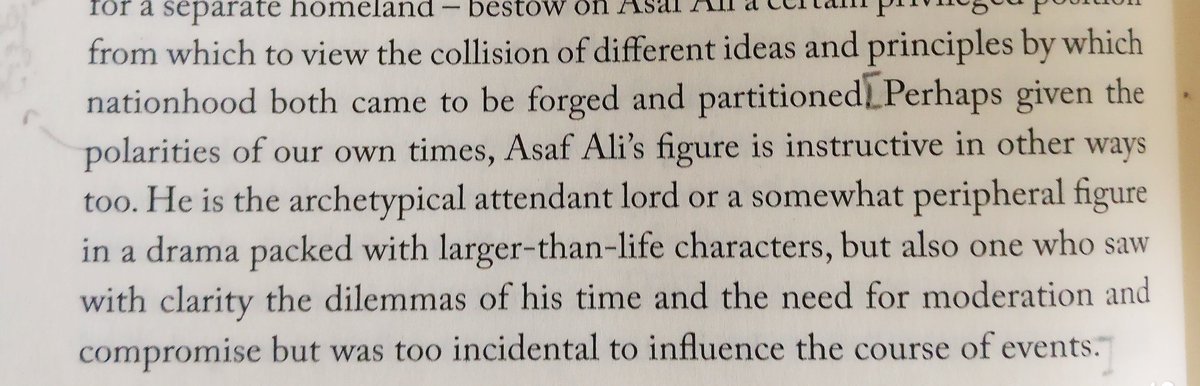 The most accurate description of Asaf Ali I've ever read. From @tca_raghavan sir's book - Circles of Freedom.
