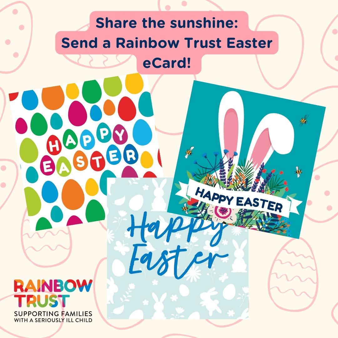 Share the sunshine and send a Rainbow Trust Easter eCard ❤️ It's the perfect way to: 🐰 Send wishes to loved ones in a unique way. 🐰 Support a fantastic cause that makes a real difference. 🐰 Be kind to the environment. Send your eCard today: rainbowtrust.org.uk/easter-ecards