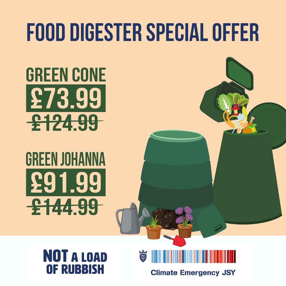 To help you to reduce the amount of food and kitchen waste you put in your bin we are offering Islanders the opportunity to buy a discounted food waste digester. These food digesters take ALL food waste, cooked and uncooked as well as garden waste. 👉bit.ly/3onScgo