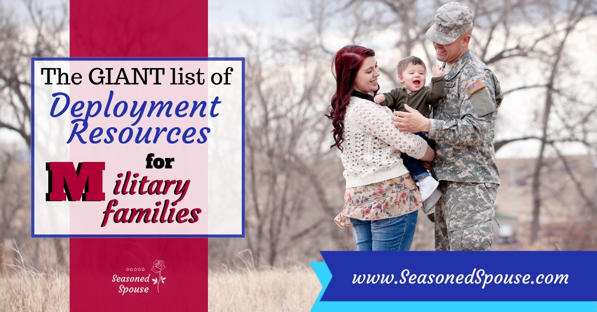 Have you seen this? A GIANT list of 70+ resources to help military families during deployment! Know someone who might need them? RT with your favorite deployment resource. bit.ly/2NH5VqK #ThisisDeployment #milspouse #milso #militarydiscount