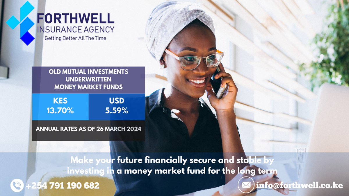 Enjoy stability, liquidity, and potential growth in a low-risk environment. Maximize your returns while maintaining peace of mind. 
Contact us at :
 +254 791 190 682 
 info@forthwell.co.ke
Start Today!! 
#Thingsjustgotbetter
#nairobi
#EasterHolidays2024
#WRCSafariRally2024