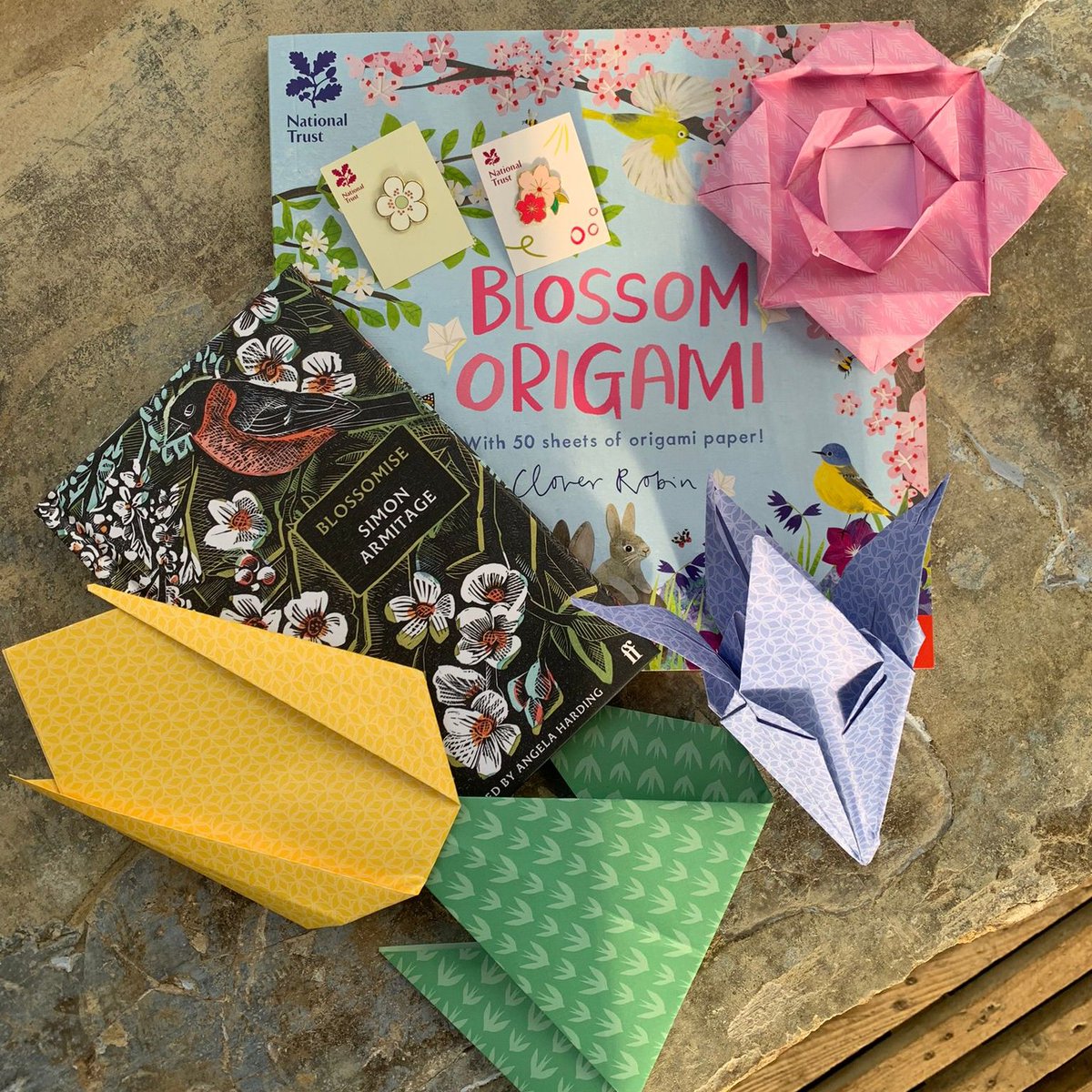 The Blossom Origami book is also available in the bookshop at Knole, along with other activity and craft books to keep everyone occupied over the Easter holidays. #sevenoaks #bookshops #nationaltrustshops #BlossomWatch #origami ©National Trust/Ellie Brooks-Harding