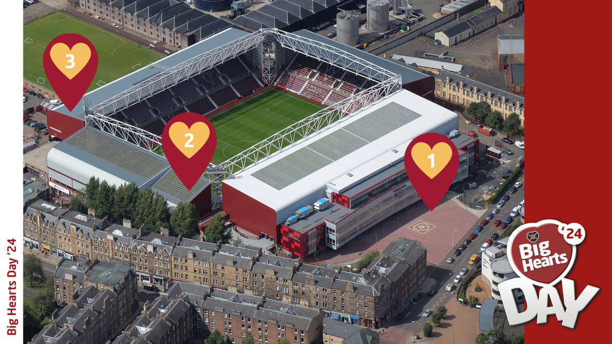 🏟️ Today at Tynecastle Park, our amazing volunteers will be in and around the stadium from 2pm: 1️⃣ The Foundation Plaza 2️⃣ and 3️⃣ Gorgie Stand 💷 Remember to bring your cash and support @bighearts! ❤️ Can't make the game? Why not donate online 👉 ow.ly/zPjt50R4riQ