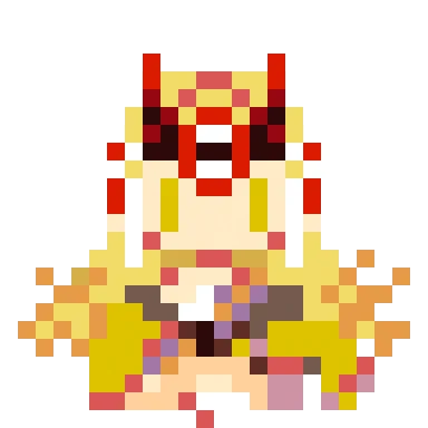#同じキャラで初めて描いたのと最後に描いたのを比較 #ドット絵24x24→48x48 