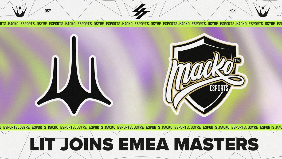 #EMEAMasters'a katılmaya hak kazanan İtalyan Ligi (LIT) temsilcileri Dsyre Esports ve Macko Esports oldu.
