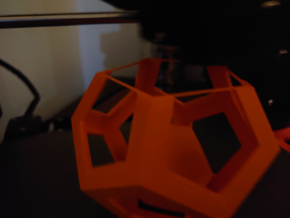 Adam0x59's tweet photo. @BambulabGlobal @adafruit In 2020, so carefree... What supports? Why worry? Mine is just a cat toy... Well done for bringing soluble support to more makers, I may try it one day! https://t.co/iiWTHUFC9G