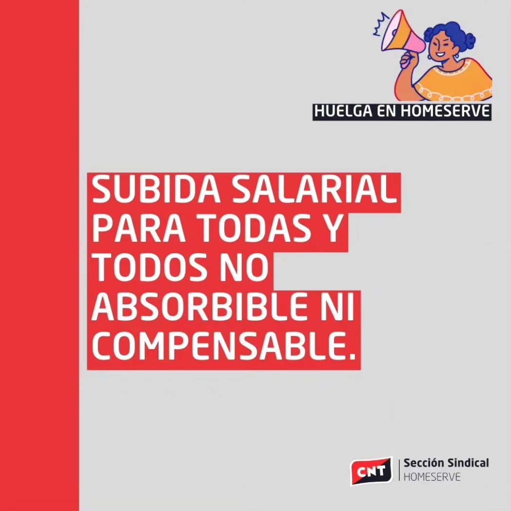 HOMESERVE
Sigue la huelga en #Homeserve. Seguimos en lucha
Los motivos son mucho
comarcalsur.cnt.es/huelga-naciona…