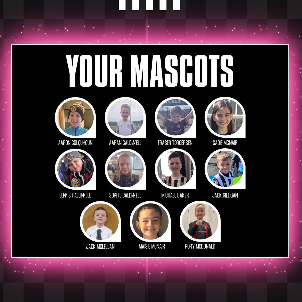 Meet your mascots for today’s game, who will be walking the Saints team onto the pitch! 🏁🏁 COYS