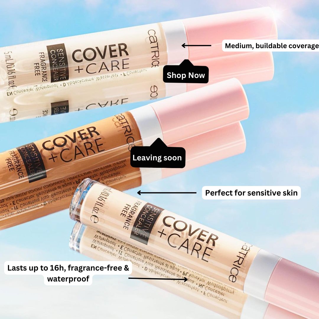 Don't miss out on your favourite Cover + Care Sensitive Concealer! 🌟 This medium, buildable coverage concealer with a natural matte finish is leaving soon. Stock up now @Dischem to ensure your flawless look lasts all day 😍