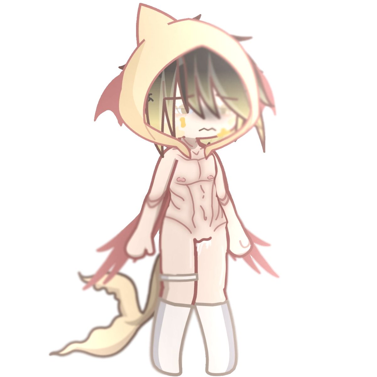 What_happ3nd's tweet photo. First post. 
<𝐏𝐮𝐬𝐬𝐲 𝐨𝐫 𝐝𝐢𝐜𝐤?~>
. 
. 
. 
(Why am i doing this to this poor Shark boy) 
#gachansfw #gachaheatbl https://t.co/t2rSRtlWmh