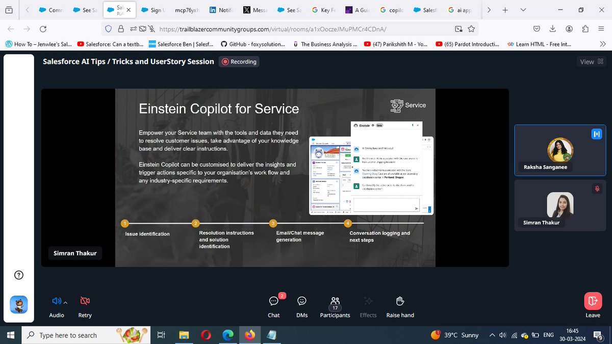 @sfdcsimran @IndoreSFUG @rakshasanganee #IndoreSFUG Where Salesforce AI Helps You and Customer