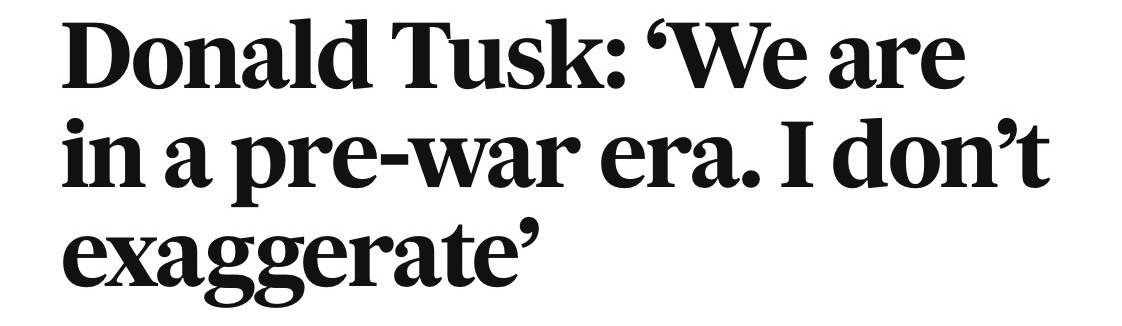 Me: 'EU is already at war. I don't exaggerate'
