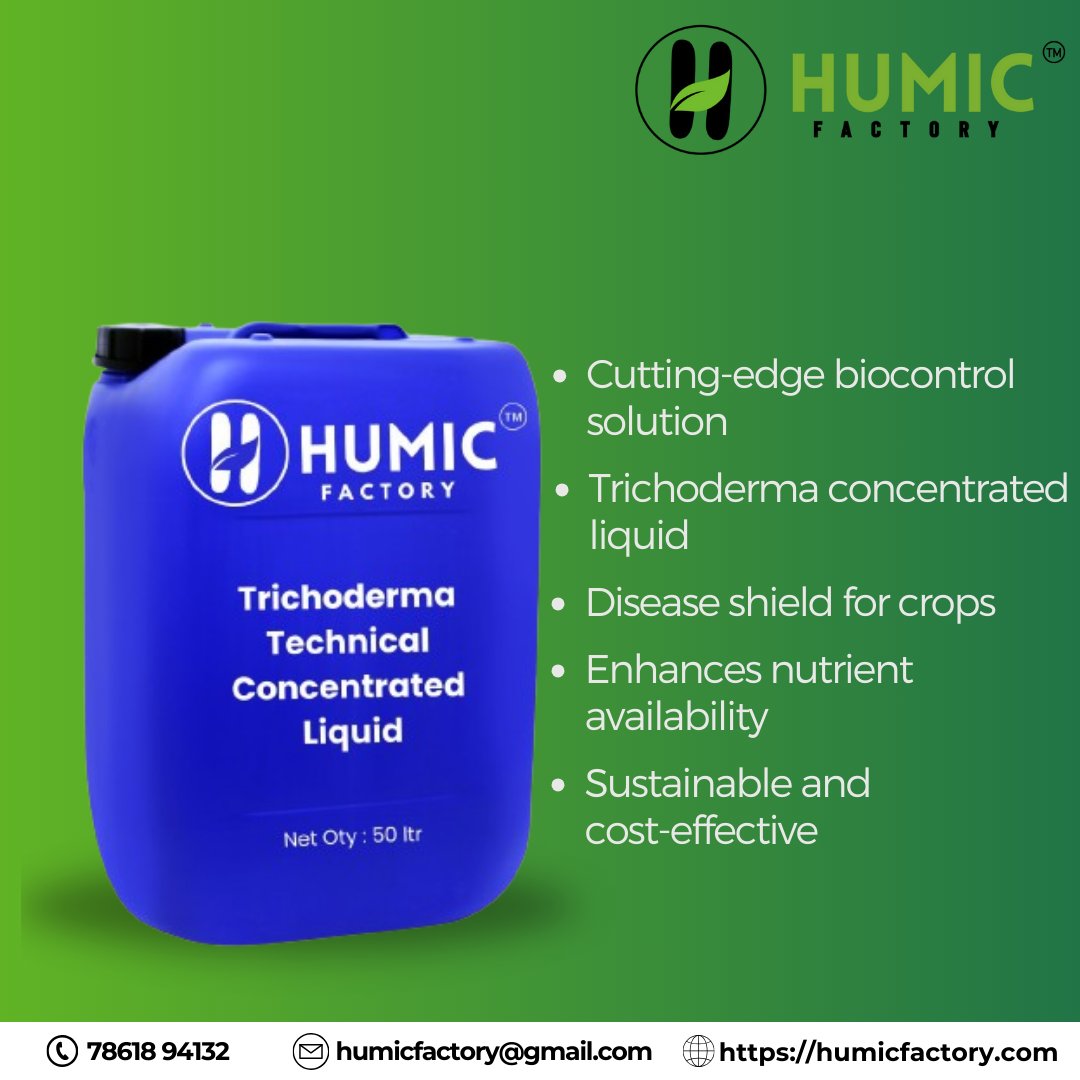 Trichoderma Technical Concentrated Liquid Form – Agriculture Grade – 50 liter Barrel Packing
.
To place the order online, please visit us at:
humicfactory.com/product/tricho…
Mobile Number: +91 7861894132
.
#agriculture #farming #agribusiness #CropManagement #soilhealth #organicfarming
