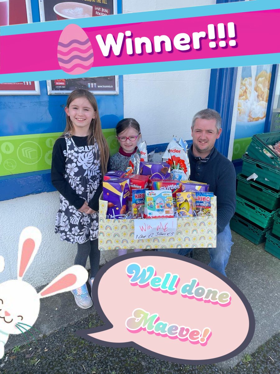 Well done to our Easter Hamper winner. Thanks for the support and especially to Bob for running this for us each year. We hear the shops in town are out of good Easter egg supplies but Bob still has quality produce so get there fast before they are gone!