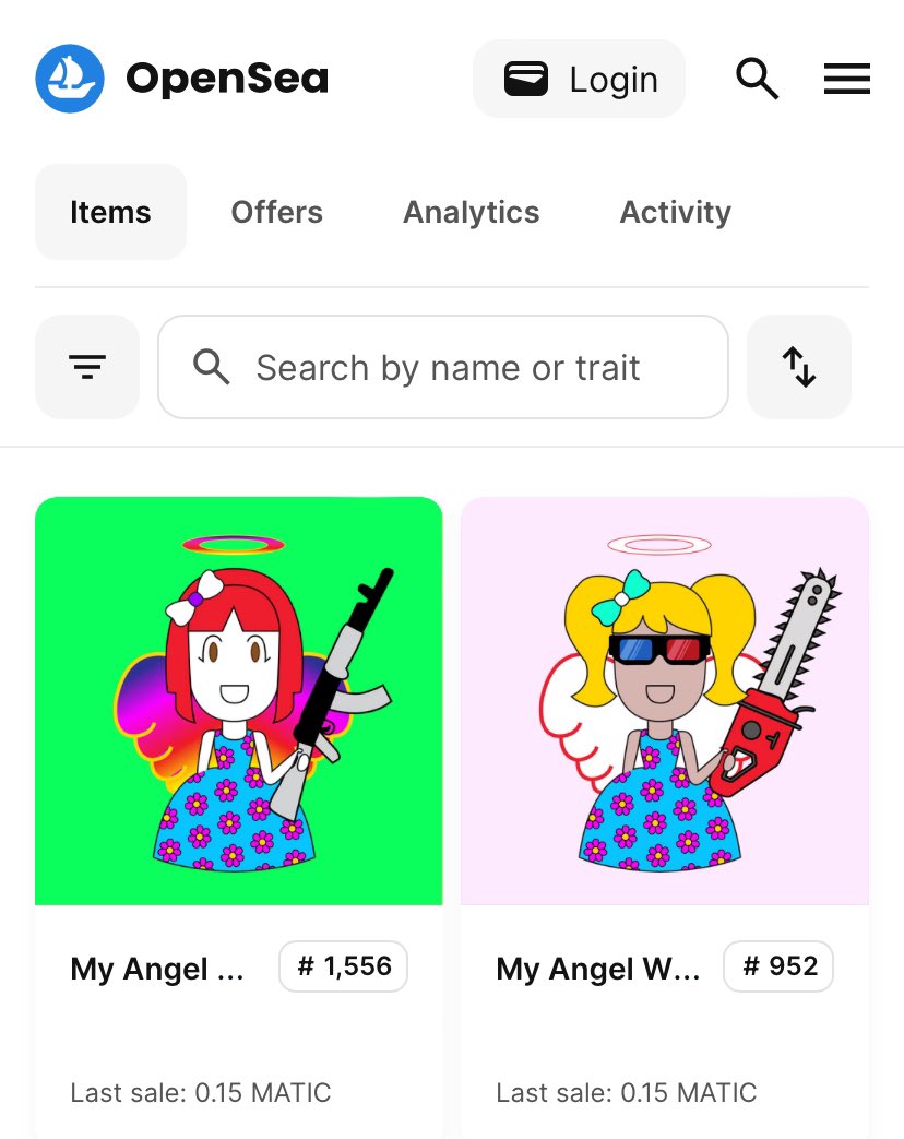 HURRAY I SOLD 2 ANGEL WARRIORS TODAY!!! THANK YOU SOOOO MUCH AND CONGRATULATIONS TO THE BUYER!!! @BlueFairyNFT!!!

#NFTsales #polygonsales #sold #NFT #nftcollectors #MATIC #NFTcommunity #OpenseaNFTs #NFTkid #manganft #NFTGiveaways #NFTshill #NFTCommune #MyAngelWarriors