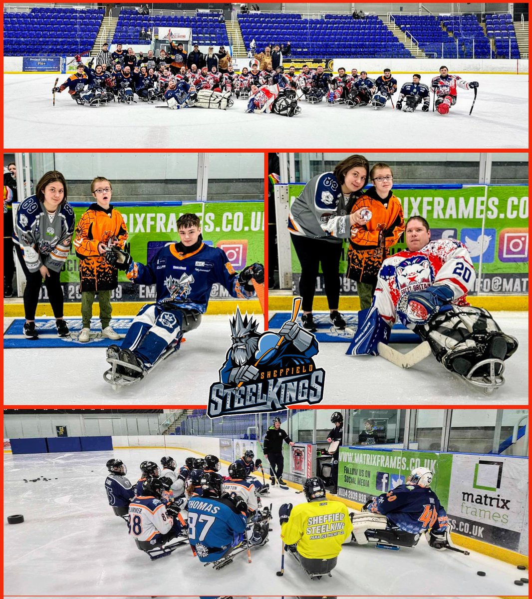 Fun session last night 😉 #HailToTheKings 👑 #SheffieldSteelkings #ParaIceHockey #GrowingTheGame #HockeyIsForEveryone #SledgeHockey #SledHockey #IceHockey #HockeyFamily #Sheffield #Pride #NHL #EIHL #EIH #NIHL