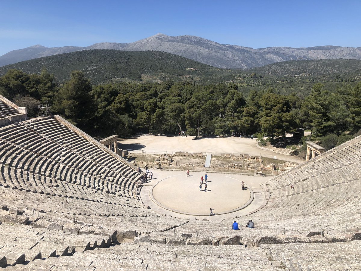 RGSGClassics's tweet photo. Theatre of dreams! Epidauros is our next archaeological wonder of the day. https://t.co/PoV7Hni7uY