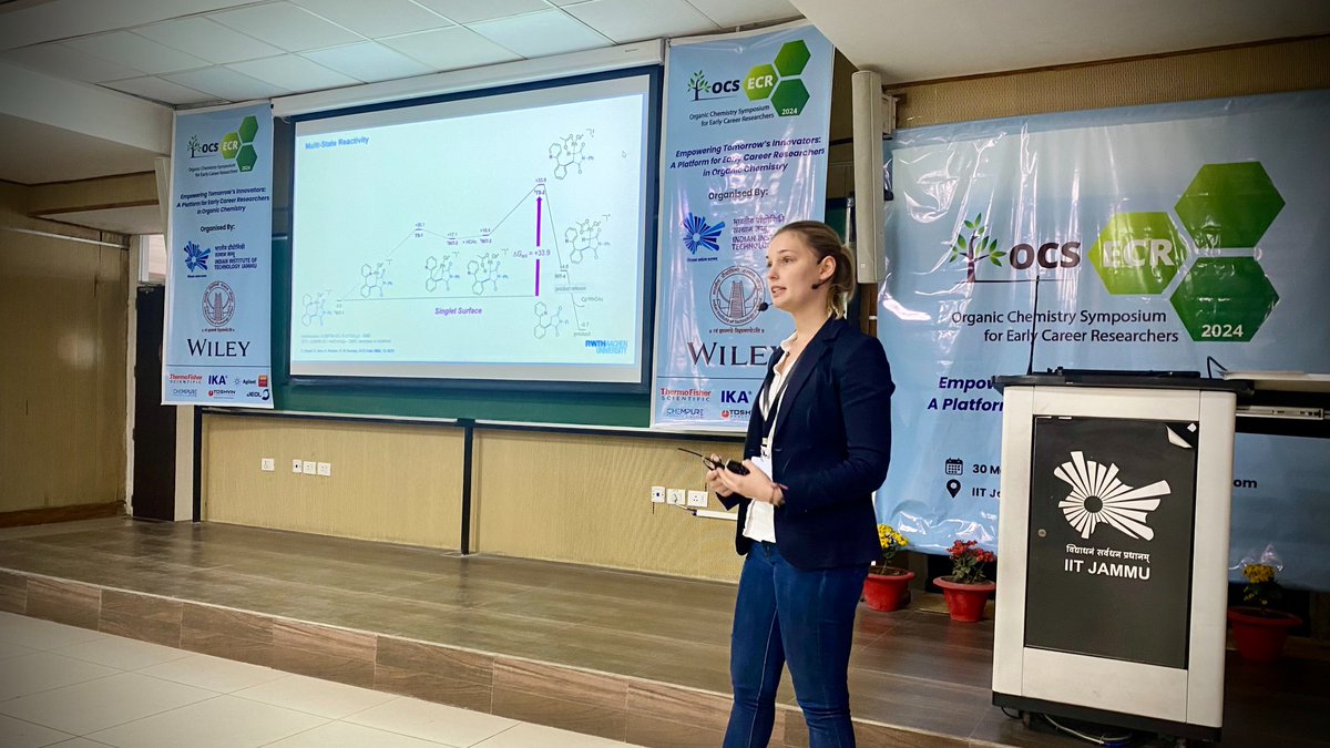 OCS-ECR-2024 (@ocsecr2024) on Twitter photo Excellent talk by Dr. Claire Empel who showcases her computational and experimental studies for predictive substrate design in her flash talk.
<a href="/SM_IITJ/">Sandip Murarka</a> <a href="/AscrgLab/">PC_Lab<a href="/IITJammu/">IIT Jammu</a></a> <a href="/Wiley_Chemistry/">Wiley Chemistry</a> @ChemAsianJ
<a href="/EurJOC/">EurJOC</a> @IITJammu <a href="/iitjodhpur/">Indian Institute of Technology Jodhpur</a> <a href="/EmpelClaire/">ClaireEmpel</a>
#OCSECR2024 Excellent talk by Dr. Claire Empel who showcases her computational and experimental studies for predictive substrate design in her flash talk.
<a href="/SM_IITJ/">Sandip Murarka</a> <a href="/AscrgLab/">PC_Lab<a href="/IITJammu/">IIT Jammu</a></a> <a href="/Wiley_Chemistry/">Wiley Chemistry</a> @ChemAsianJ
<a href="/EurJOC/">EurJOC</a> @IITJammu <a href="/iitjodhpur/">Indian Institute of Technology Jodhpur</a> <a href="/EmpelClaire/">ClaireEmpel</a>
#OCSECR2024