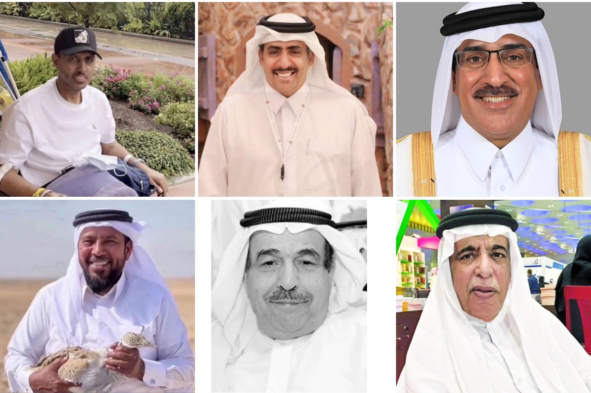 السيد / محمد عيد الكعبي 
الاخ / جاسم المعضادي 
الدكتور / ربيعه صباح الكواري 
الكاتب والشاعر جاسم صفر 
الفنان / عبدالله أحمد 
الاخ / علي إبراهيم ال سعيد 
لاتنسوا موتاكم من الدعاء فهم بأمس الحاجه إليه ، اللهم أرحمهم تحت الأرض ويوم العرض وأرحمنا أذا صرنا ما صاروا إليه