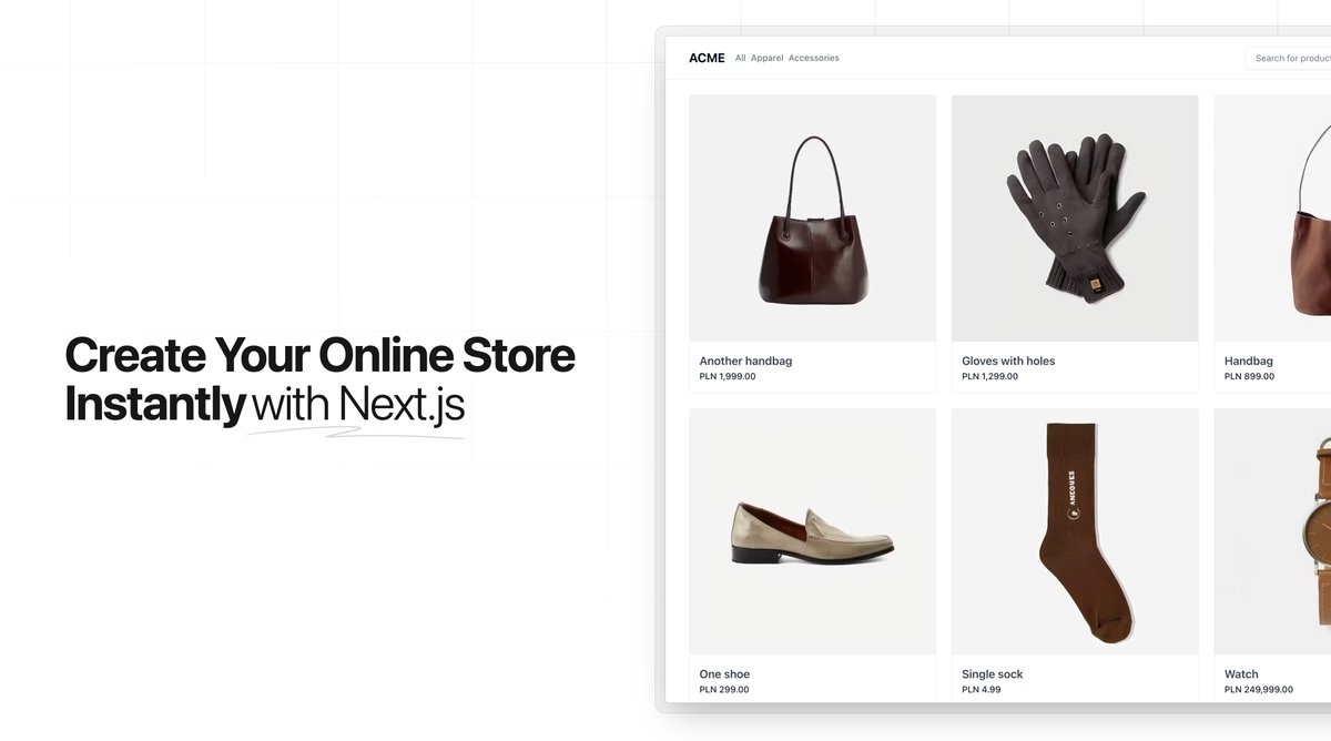 zaiste's tweet image. 💥Excited to announce the launch of our Next.js 14 storefront, called Your Next Store or YNS for short. 

It is built using modern techniques such as 
◾️App Router 
◾️React Server Components 
◾️Server Actions
◾️TypeScript FTW
◾️Built using @shadcn UI

It directly connects to…