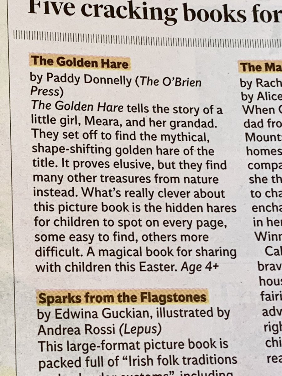 The Golden Hare got a huge feature in the @Independent_ie today! Thanks so much @sarahwebbishere!