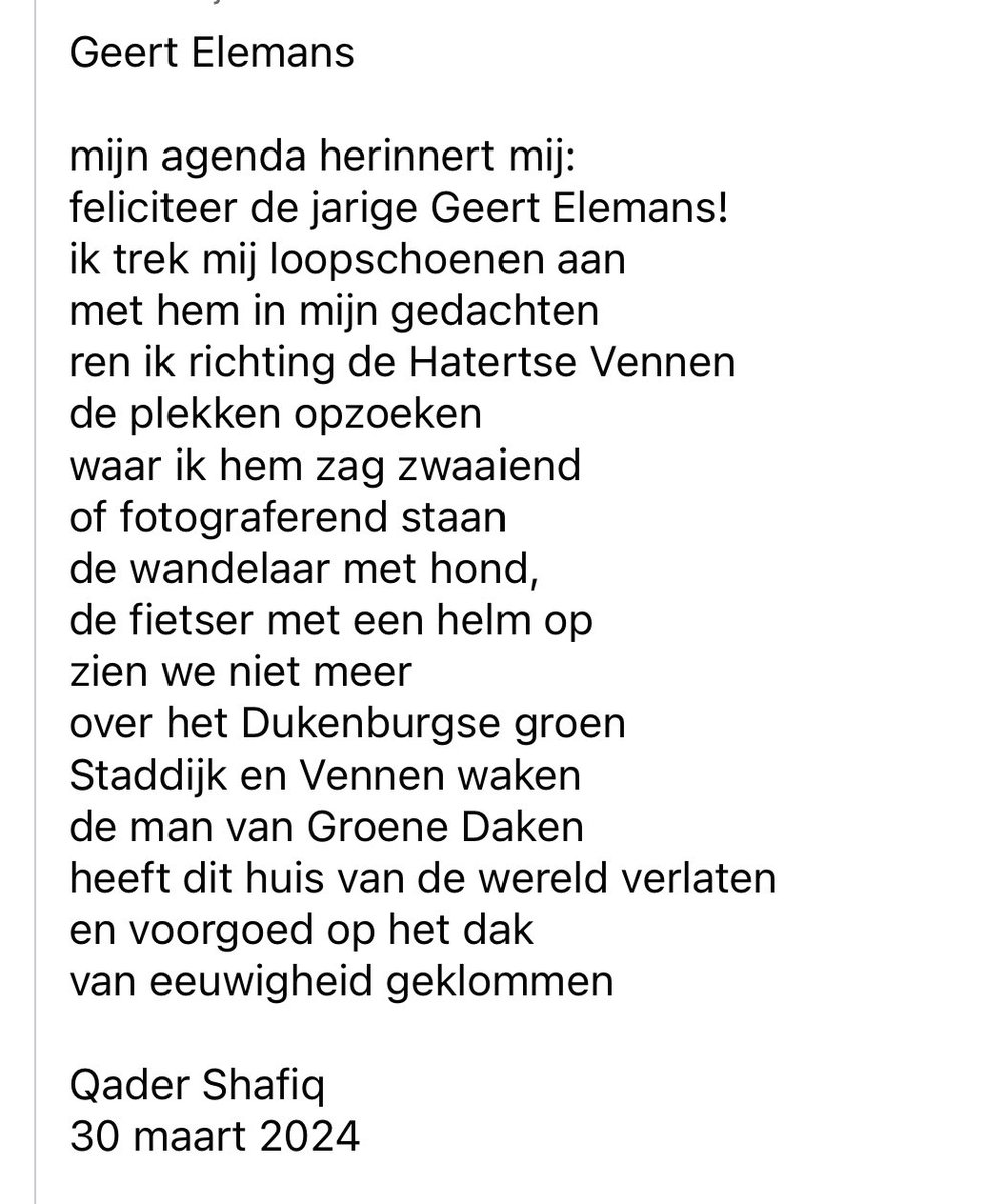 qadershafiq's tweet photo. Voor Geert Elemans. De bevlogen groene Nijmegenaar die niet meer is.
@dukenburger @bewmeijhorst https://t.co/oqAjfgKHqK