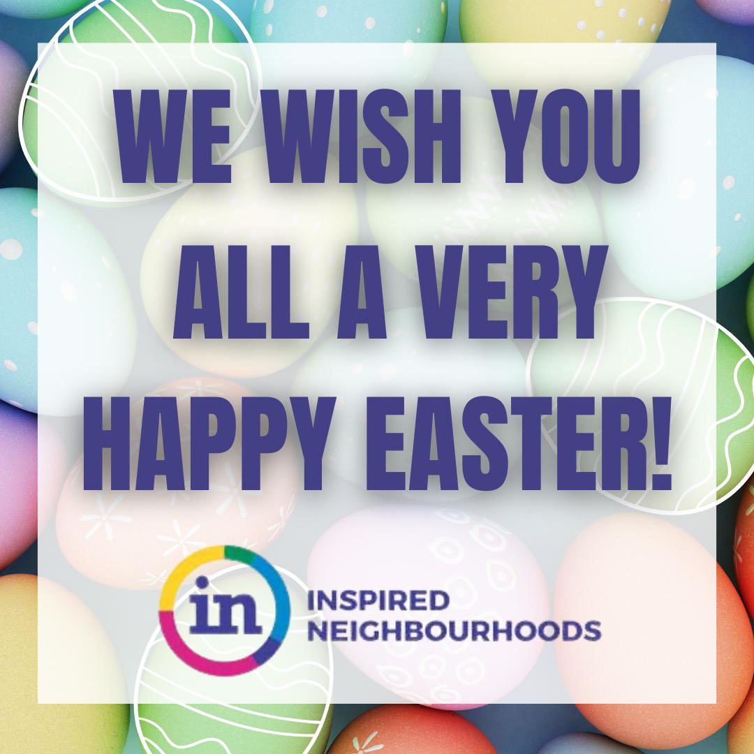 Wishing you all a very happy EASTER, from all of us at Inspired Neighbourhoods! #inspiredneighbourhoods #bradford #easter #incic #bankholiday #family #community #fun