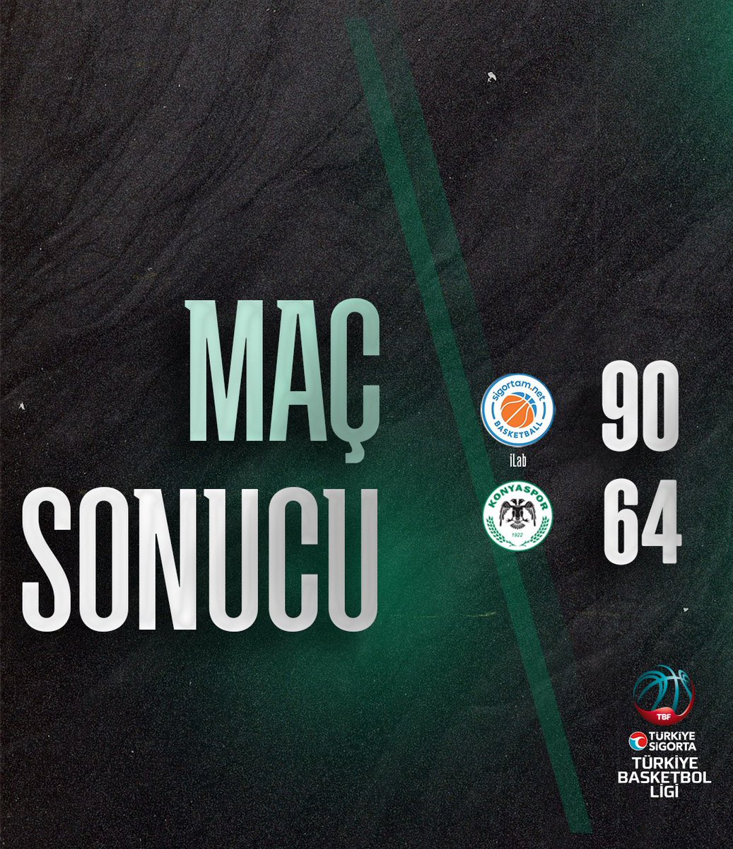 Türkiye Sigorta #TBL l 31. Hafta 🟢⚪️ Maç sonucu: Sigortam Net 90-64 Konyaspor