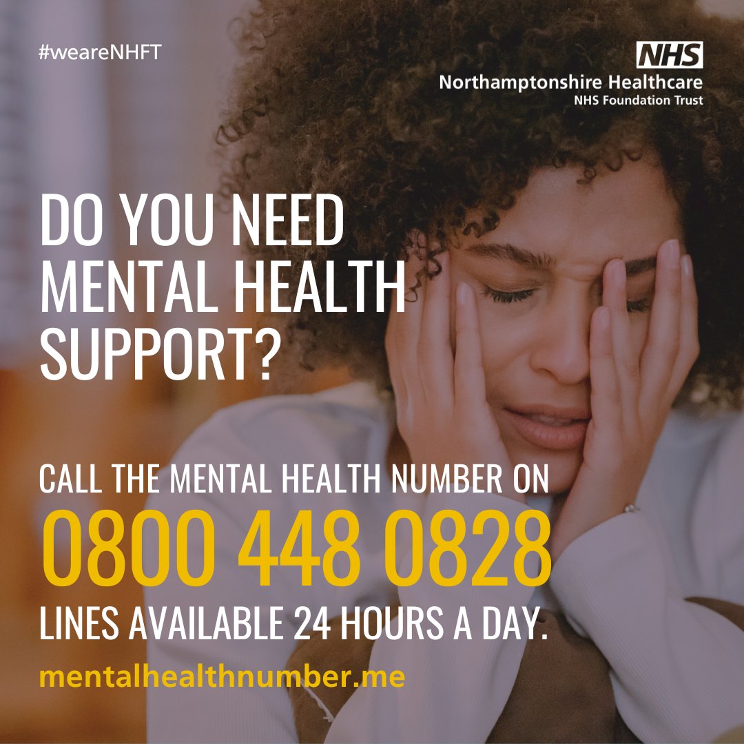 If you, or someone you know needs mental health support over the bank holiday weekend, we are here for you. Our 24 hour helpline is open 24 hours a day, every day of the year, just call 0800 448 0828. Visit nhft.nhs.uk/help for other mental health support options.