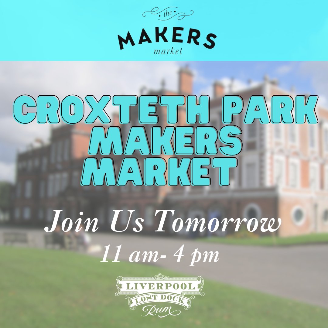 Will you be attending Croxteth Makers Market tomorrow?  This is the last of our March markets.🥃 We would like to say a big thank you to everyone who shows their support by attending each market! 🤗
