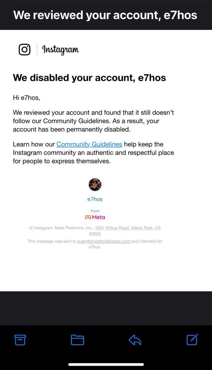 my IG got suspended so I appealed and instantly got denied now it’s PERMA banned what did I do somebody pls help I barely even used it myself
