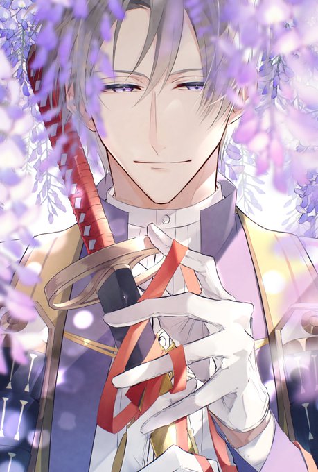 ◆ 手描きイラスト ◆ 刀剣乱舞　一期一振　鶴丸国永　つるいち　FA オマケ付き 一期一振 ,鶴丸国永(刀剣乱舞) 「俺たち同期! (つるいち)」|お