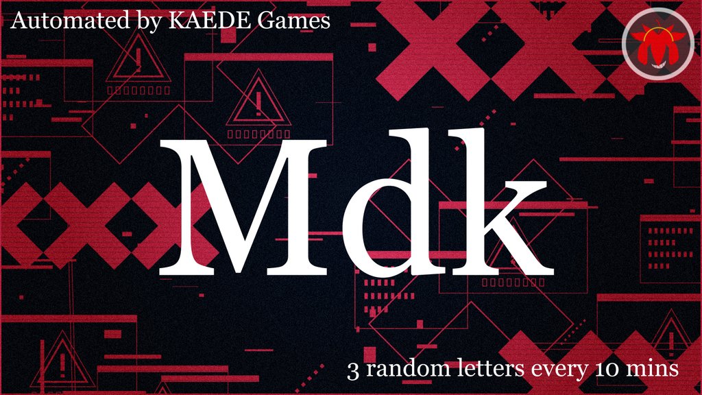 3letter_'s tweet image. M d k