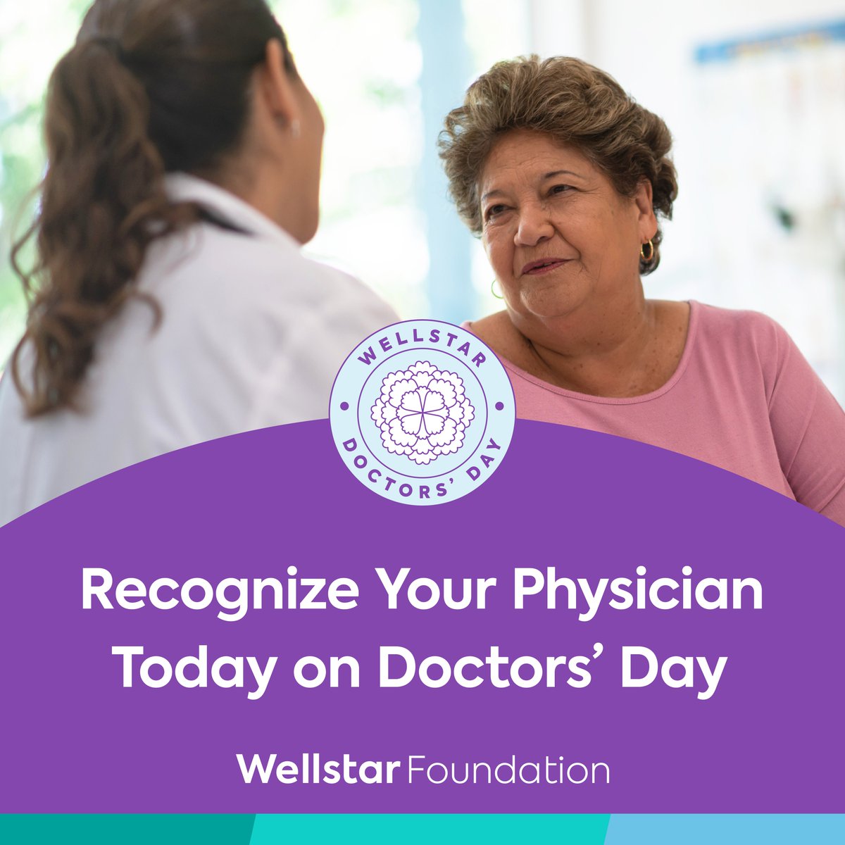 Honor your physician today on National Doctors' Day with a gift to the Wellstar Foundation. We will proudly honor your physician with a pin to wear on their white coat. Their name will also be published on the Wellstar Foundation website. Give today at spr.ly/6011ZTvwT.