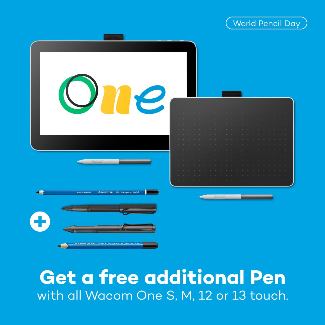 Wacom has been at the forefront of innovation, creating a digital pen that allows you to bring all your creations to life and have thousands of colors and textures in a single pen ✍️ Don't miss out on our World Pencil Day offer> estore.wacom.com/sales.html