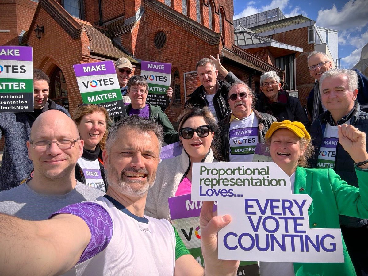 #ProportionalRepresentationLoves... Every Vote Counting! @WokingMvm posed to share what they love about PR!