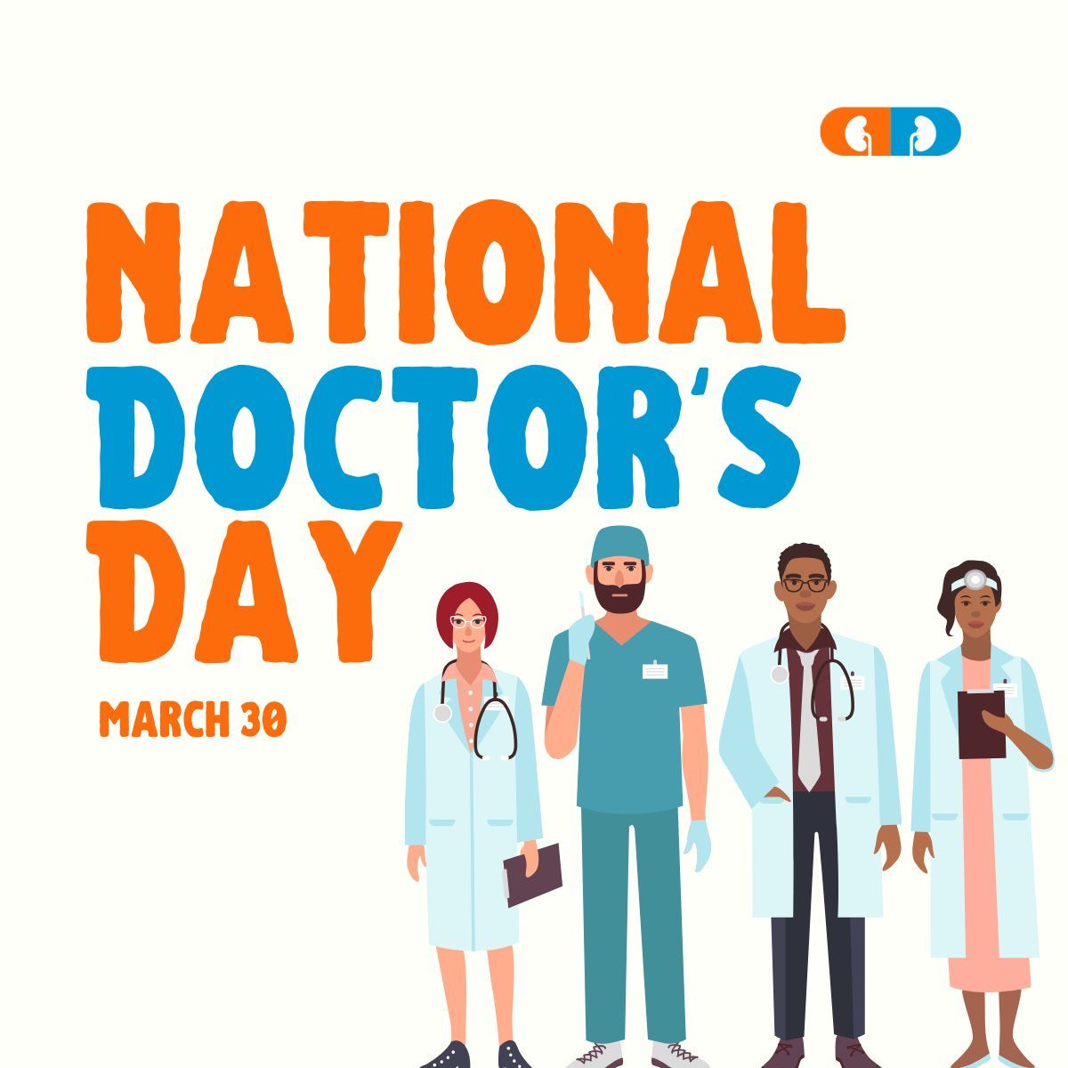 Celebrating Doctor’s Day with profound appreciation for the dedicated physicians championing kidney health. Your expertise & commitment make a significant impact on the lives of those navigating kidney-related challenges. Thank you for your dedication to healing & well-being!