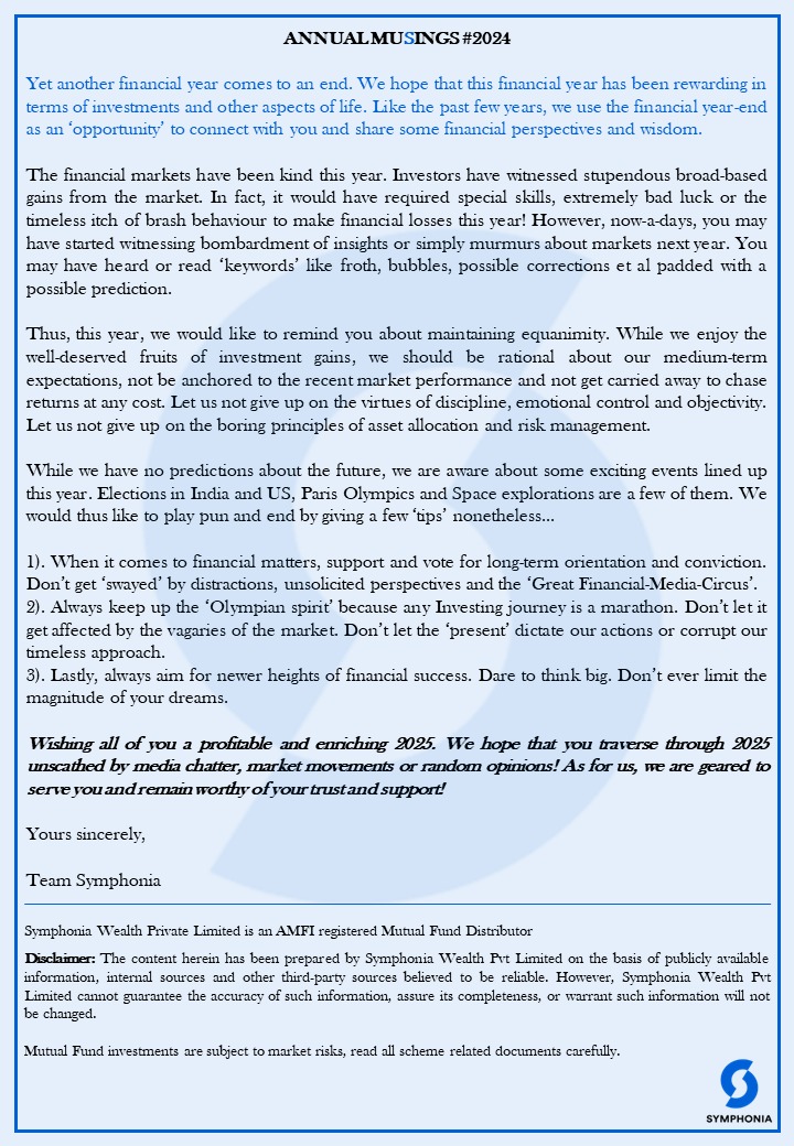 To all our investors, who were, are and will remain the origin and inspiration for our existence