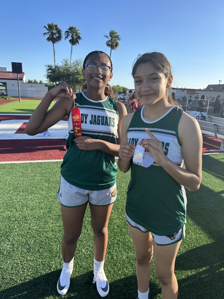 Our Lady Jags had their first track meet this past Thursday. They are off to a great start! 💪💚🏃‍♀️
<a href="/PequenoMichele/">Coach Pequeño</a> <a href="/HCISD_Athletics/">Harlingen CISD Athletics</a> <a href="/GMSAS_Jaguars/">Gutierrez Middle School</a>