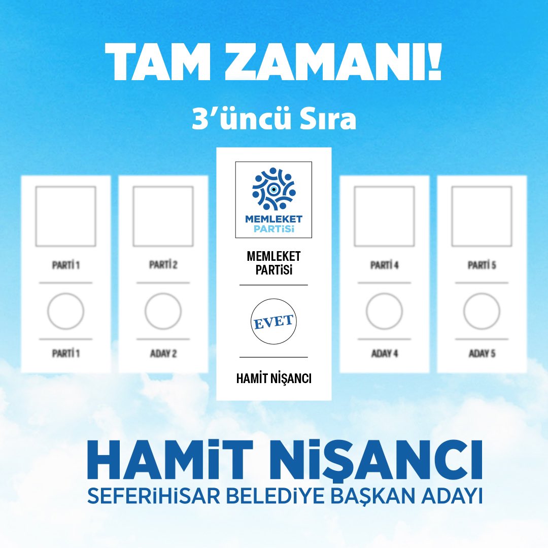 Tam Zamanı! 
3'üncü Sıra