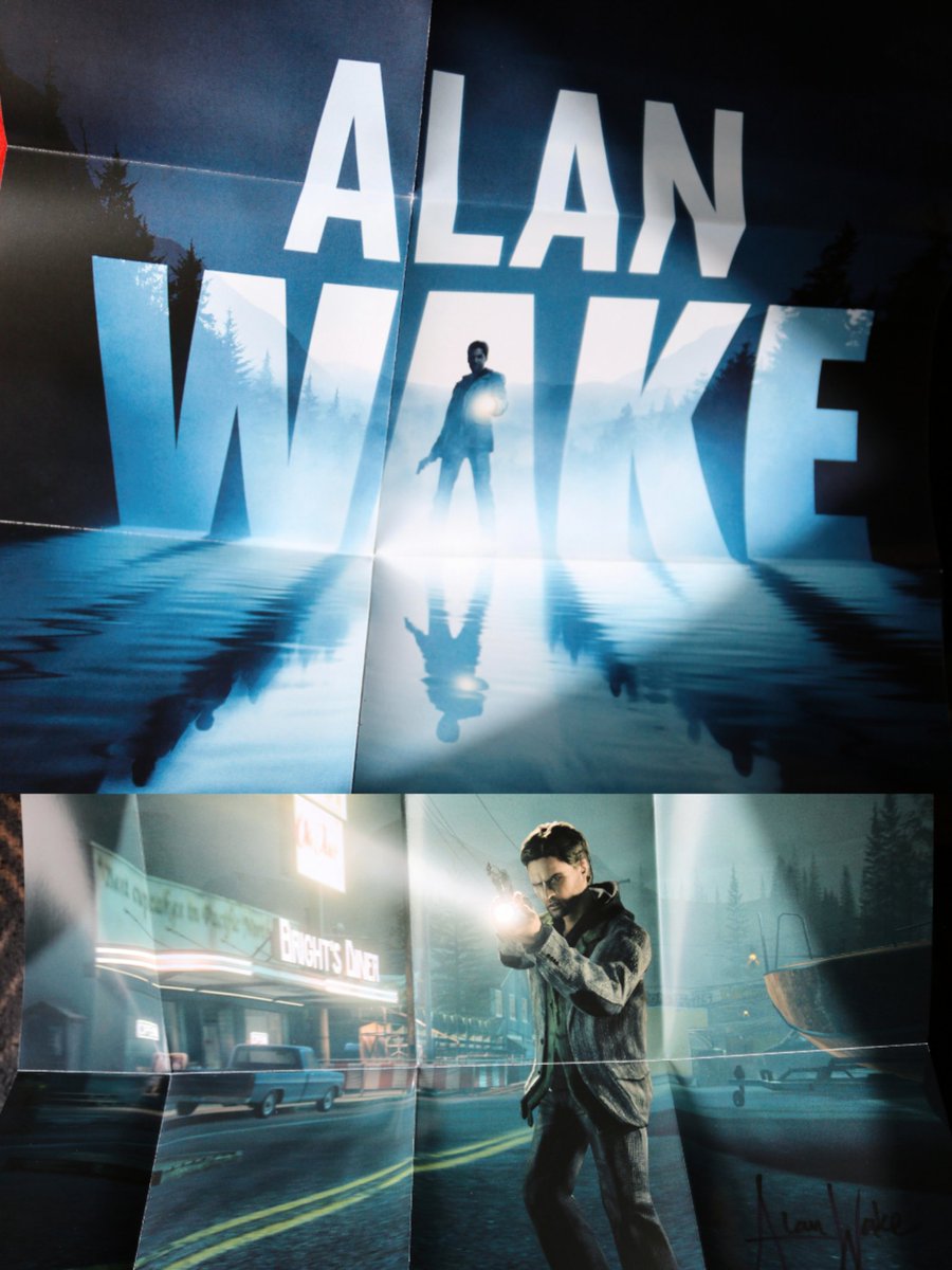 Today arrived the PC collectors edition of Alan Wake🖤✨
Including two bonus DVDs and the soundtrack. The Alan Wake files, postcards, stickers and a poster with two sides💕
#AlanWake

#remedyentertainment #remedygames #CollectorsEdition #PC #Collector #Gamer