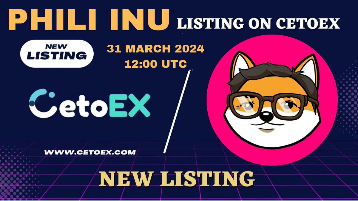 📢 New Listing Alert 🚨 @PhiliToken ( PHIL) Gets Listed on #CetoEX! 💎Pair: PHIL/USDT 💎Deposit: 12:00 on March 31, 2024 (UTC) 💎Trading: 14:00 on March 31, 2024 (UTC) #PHILARMY #cetoex #MEMECOIN #