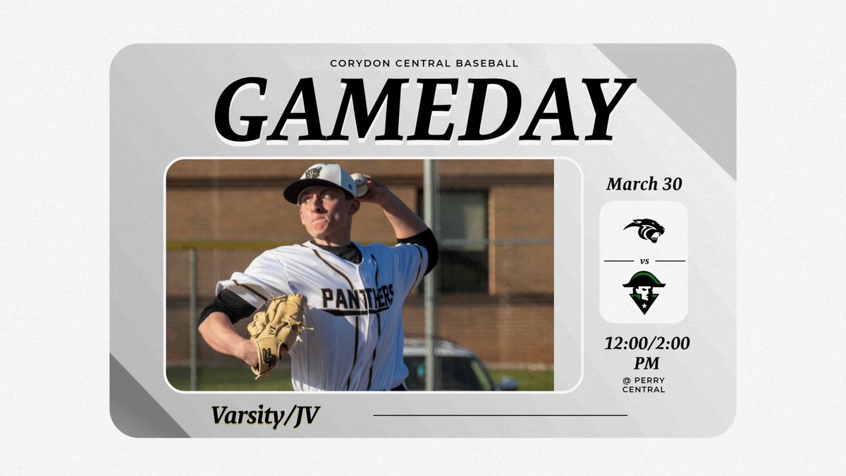 GAMEDAY! The Panthers V &amp; JV both head to Perry Central for a doubleheader!